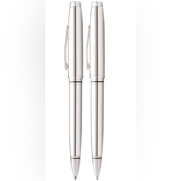 🆕 NIB Cross Satin Chrome Pen & Pencil Set - Picture 2 of 5